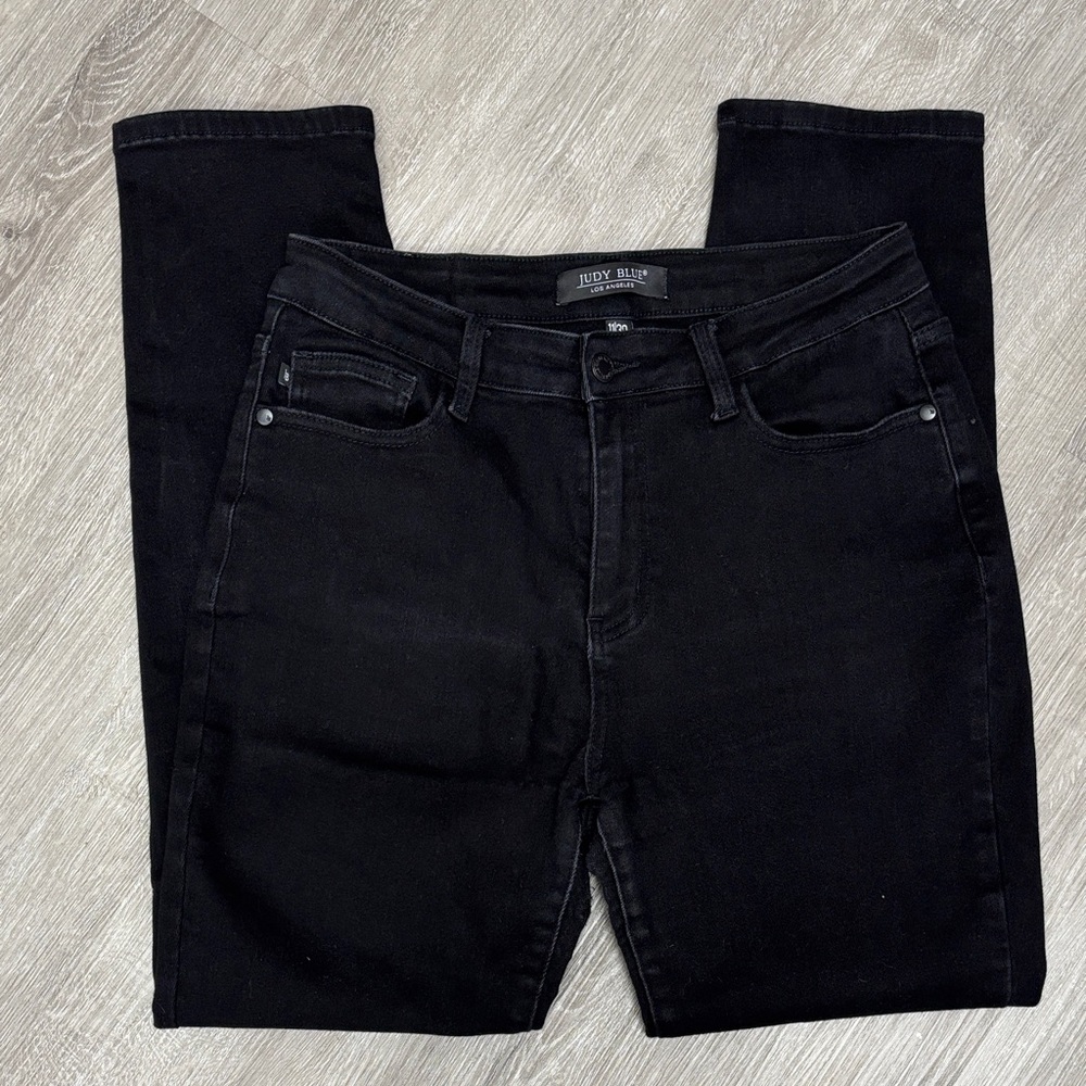 Judy Blue Gracie-James mid rise slim fit 11/30 black